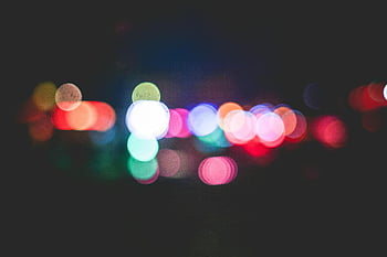 Vícebarevné bokeh, bokeh fotografie, živá noční scéna, rozmazaná bokeh světla, různé barvy, Noční světla, barevné bokeh, bokeh efekt, noční scénu, bokeh pozadí, vícebarevné světla
