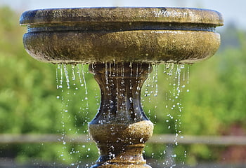 Fontana, gocciolare, acqua, gocciolante, Fontana d'acqua, gocce d'acqua, bagnato, goccioline