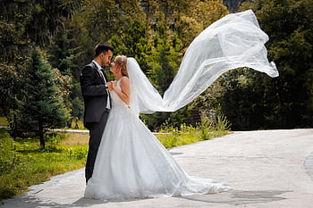 sposa, sposo, nozze, foto del matrimonio, abito da sposa, coppia, paio, insieme, amore, Gli amanti, sposi