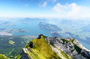 mountains, lake Lucerne Region, lucerne, pilate, panorama, central Switzerland, switzerland, landscape