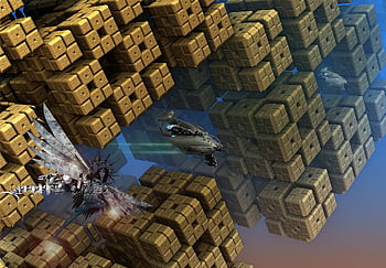 spaceships, science Fiction, videogame, scene, fantasy, cubic Buildings, space, illustration, flying, characters, speed