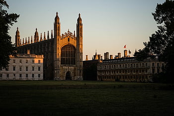 kollegium, universitet, skole, bygning, tårn, cambridge, england, arkitektur, historie, græs, natur