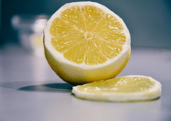 jídlo, ovoce, citrón, plátek, citrus, žlutá, čerstvý, zdravý, vitamín C, šťavnatý, střih