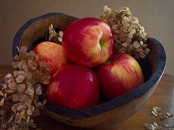 apple, fruit, bowl, vitamin, red, food, fresh, juicy, vegetarian, color, group