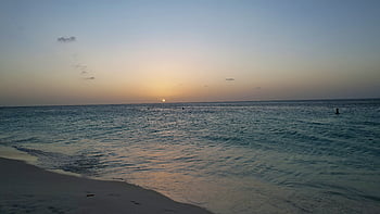 ocean, sunset, sea, evening, water, sun, nature, landscape, summer, sunrise, horizon