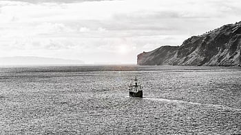ship, sea, nature, adventure, sail, ocean, monochrome, outdoors, exploration, galleon, explorer