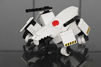 Lego, mech, robot, toy, white, black, red, Canon 100mm, 2012, moc, explored