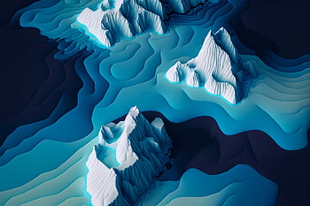 arctic, landscape, isometric, land, ice, iceberg, cold, climate, environment, glacier, climate change