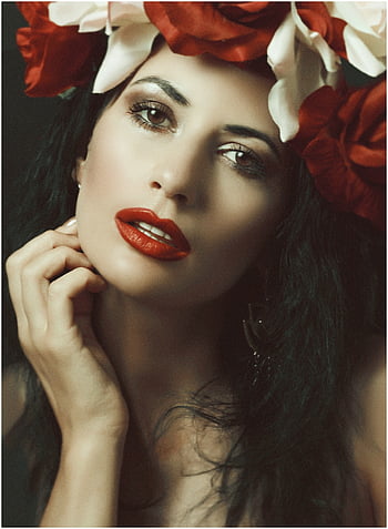 face, model, portrait, makeup, hair, eyes, skin, make-up, brown Makeup