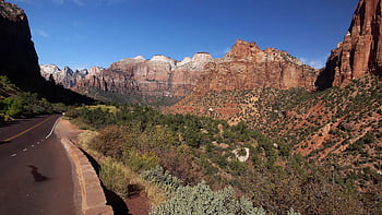 zion National Park, road, mountains, usa, america, national Park, utah, panorama, travel, adventure, nature