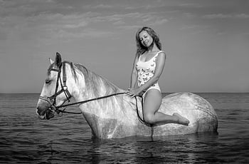 cavallo, natura, ciclista, mare, acqua, bagnarsi, cura, passeggiare, amici, giro, cavallo bianco