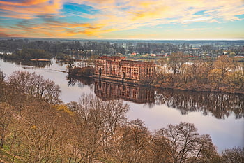 modlin Fortress, fortifications, military, monument, abandoned, urbex, granary, river