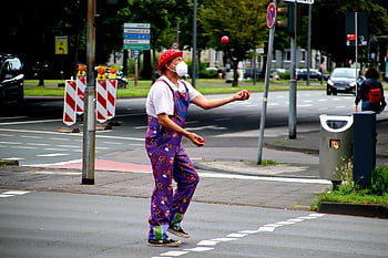 clown, juggler, street Performance, entertainment, man, male, boy
