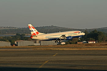 boeing 737, osobní letadlo, britské dýchací cesty, letecká linka, letectví, asfaltovat, proužek vzduchu, letoun, letadlo, Boeing-737, vzlétání