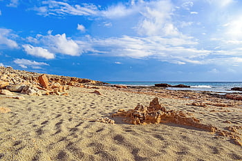 beach, sky, clouds, nature, landscape, ayia Napa, cyprus, travel, exploration, sand, sea