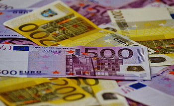 euro, pengesedler, tæt på, spredt, betalingsmiddel, penge, europæisk, finansiere, kontanter, 500 euro, 200 euro