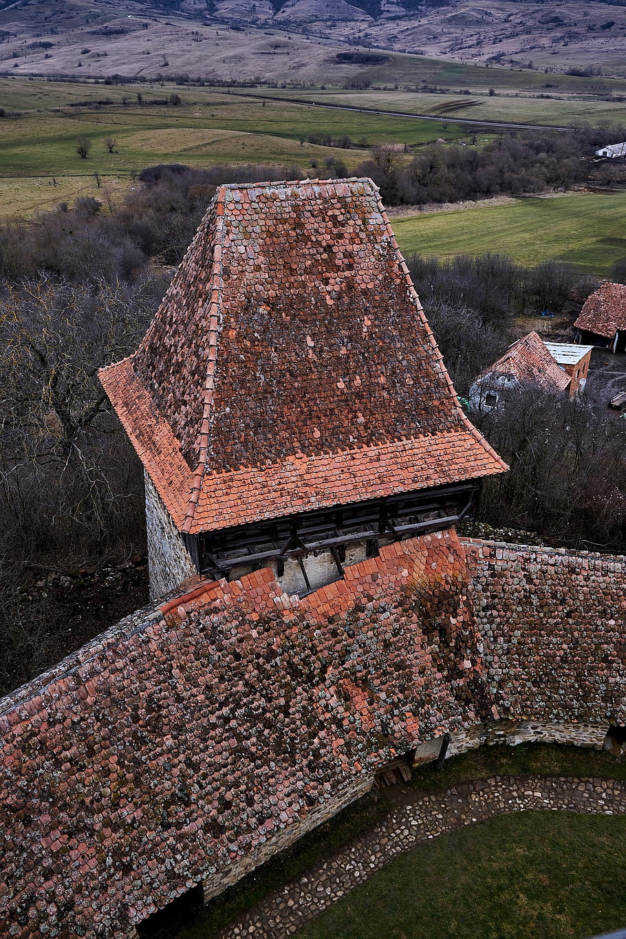 pevnost rupea, Rumunsko, brasov, středověký, architektura, Evropa, historický, kultura, budova, rupea, turista