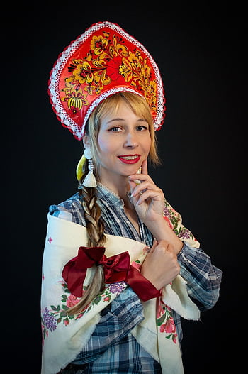 woman, model, portrait, pose, style, headdress, fashion, posing, young Woman, girl, modeling