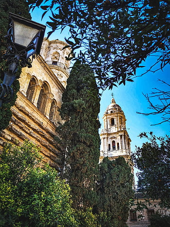 cathedral, building, architecture, city, malaga, spain