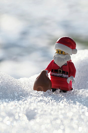 santa Claus, minifigure, lego, phone Wallpaper, toy, wallpaper