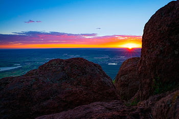 Colorado, Alba, monumento, Monument Colorado, sorgenti colorado, natura, mattina, rocce, rocce rosse, paesaggio, bellissimo
