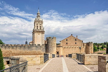 cesta, město, burgo, soria, Španělsko, staré budovy, architektura, věž, staré Město