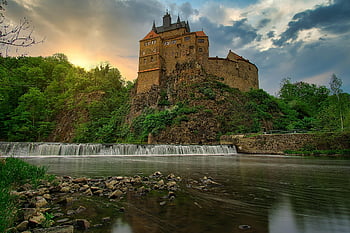 kriebstein, Německo, Sasko, hrad, zschopau, Centrální osy, architektura, saský, historický, památník, budova