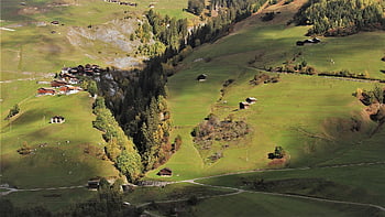 the Stage, the Cabin In The Mountains, gorge, village, gap, rock, settlement, country, nature, alpine Village, alpine