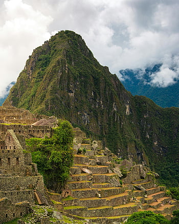 Machu Picchu, rovine inca, Ande, Perù, antiche rovine, viste mozzafiato, nuvole, paesaggio di montagna, sito storico, destinazione del viaggio, Sud America