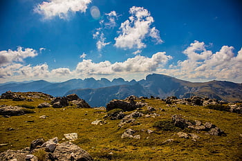 mountains, peak, summit, sky, stones, hike, meditation, horizon, seven Lakes, ridge, valley