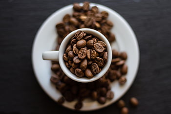 coffee, beans, seeds, cup, caffeine, cafe, aroma, roasted, food, beverage, coffee Cup