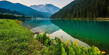 cinque Torri, auronzo Lake, santa Caterina Lake, lake, mountains, trees, forest, italy, cortina D'ampezzo, nature, tre Cime Di Lavaredo