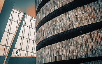 opera House, building, architecture, oslo Opera House, opera, oslo, man, glass, stole, metal, wood