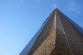 building, sky, blue Sky, blue, city, architecture, skyscraper, tower, nature, brown, sand