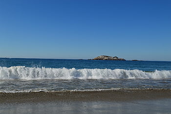 playa, arena, mar, olas, island, sol, pacific