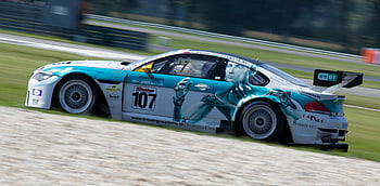 Teal a bílý automobily, závodní auto, Konkurence motoristického sportu, dráha, během dne, Rychlost, soutěž, závody aut, motoristický sport, závodní dráha, Rychlost automobilu