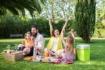 family picnic, sunny picnic, Portugal park, children on blanket, happy family, outdoor fun, picnic basket, green grass, family enjoyment, park picnic, summer picnic