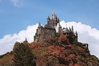 kale, üzüm bağları, Cochem, Almanya, Reichsburg, moselle, Hohenburg, orta Çağlar, işaret, tatil, Gezi