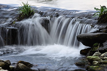 water, waterfall, idyll, nature, flow, landscape, bach, stream, stone, waters, wet