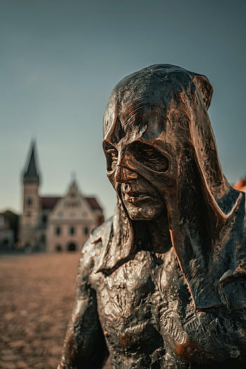 sculpture, executioner, park, monument, statue, bronze Statue, slovakia, closeup