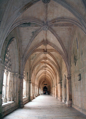 portugal, battle, santa Maria Da Vitória, monastery, church, cloister, gothic, architecture