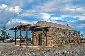 kostel, kaple, starý, potamos liopetri, Kypr, architektura, náboženství, ortodoxní, křesťanství