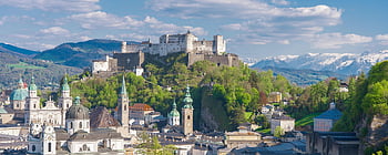 Salzburg, město mozart, pevnost, historické centrum, město, architektura, hrad, panoráma, církve, cestovní ruch, historický