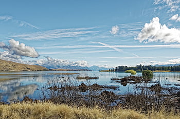 new Zealand, location Tekapo, lake, water, mackenzie Country, canterbury, south Island, nature, landscape, mountains, forest