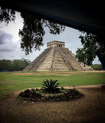 mayan, chrám, Mexiko, yucatan, pyramida, archeologie, starověké, kámen, kultura, civilizace, zřícenina