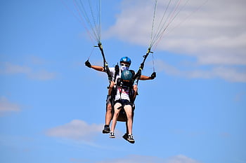 paragliding, paraglider, paraglider Tandem, tandem Flight, fifth Wheel, thermal Wind, aircraft, wind, sport, hobbies, sailing