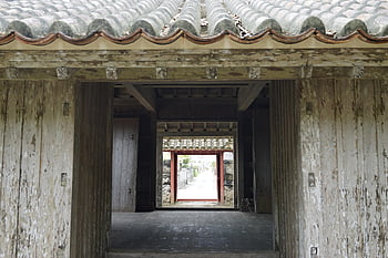 cabin, gate, door, entrance, tropical, okinawa, ishigaki Island, okinawa Prefecture, japan, southern Island