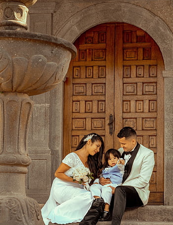 wedding, love, family, kid, child, young, man, woman, father, mother, bride