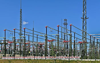 電気、 変電所、 エネルギー、 高電圧、 供給、 業界