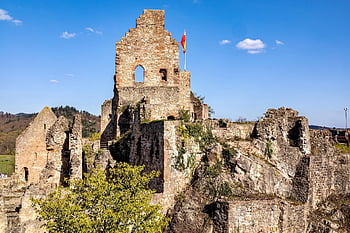 castle, castle Ruins, rocks, black Forest, hochburg, tourism